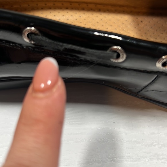 Men’s Sperrys topsiders size 10 in black and white stitching - Picture 15 of 17